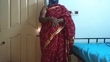 भारतीय गर्मागर्म चुदाई: वनिता की चेरी रेड साड़ी में उभरे बड़े बोब्स और चिकनी चूत