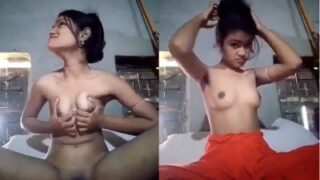 A Nude Indian Girl Masturbates On A Live Webcam Show