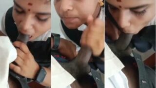 Marathi College Girl Gives A Desi Blowjob To Her Lover