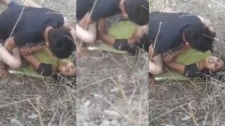 Girl Enjoys Outdoor Sex When Her Friends Watch Her