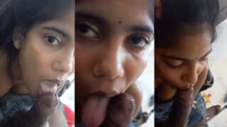 गंदे दिल का शौकीन अपनी देसी प्रेमिका का मुंह मारते हुए चोदाई का वीडियो बनाता है