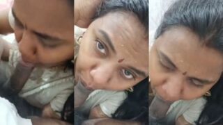 गर्म देसी मिल्फ अपने प्रेमी का लंड चूसकर उसका वीर्य पीती है