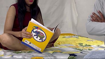 अमीर घर की लड़की अपने ट्यूशन टीचर के साथ जंगली सेक्स करती है।