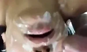 Indonesian Maid Gets Cum On Her Face After Gangbang