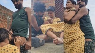 लखनऊ की जोड़ी का खुली छत पर सेक्स Mms वायरल